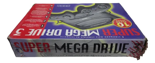 Só Caixa Super Mega Drive 3 Tectoy Sega 28x44cm Sem Isopor
