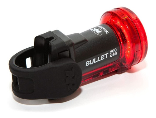 Lámpara Trasera NiteRider Bullet 200 Lúmenes Color negro/rojo