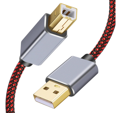 Cable De Impresora De 20 Pies, Cable De Impresora Usb 2.0 Ti