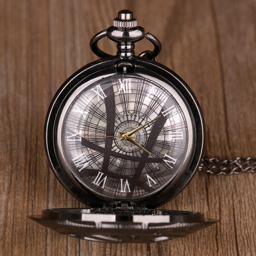 Reloj de bolsillo Agamotto Steampunk Eye de cadena antigua