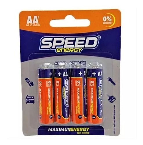 Baterias Aa Speed Energy 2 Paquetes 