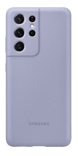 Capa Protetora Samsung Original S21 Ultra Silicone Violeta