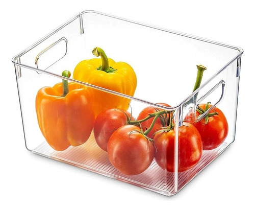 Caja De Almacenamiento Organizador De Cocina Despensa Refri Color Transparente