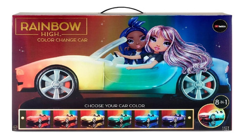 Carro Convertible Rainbow High Cambia De Color