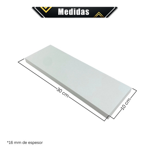 Imagen 3 de 10 de 4 Repisas Flotantes Melamina Vintage Para Funkos 30x10 Cm