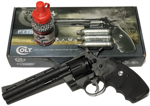Revolver Colt 357 Co2 + 1500 Balines + 3 Gas + 2 Cargadores 