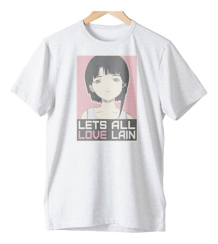 Camiseta Algodão Serial Experiments Lain Lets All Love Lain