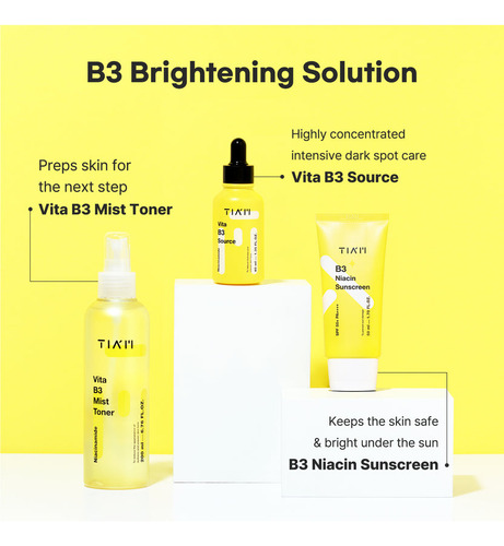 Protector Solar Aclarante Antimanchas Niacinamida B3 Tiam