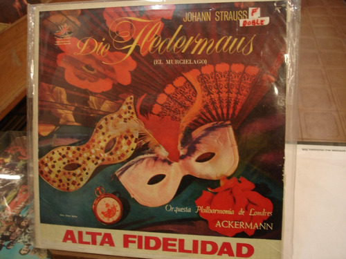 El Murcielago Johann Strauss Ackermann Disco Lp Vinilo   B