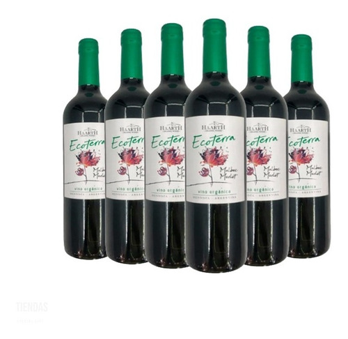 Vino Organico Ecoterra Haarth Tinto Por 6 U.chocolate Regalo