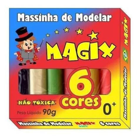 12 Kit Massinha De Modelar 6 Cores Magix 90grs (12 Caixas)