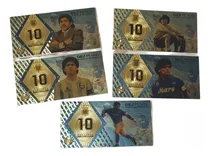 Comprar Combo 5 Billetes Coleccionables Maradona Detalles Color Oro