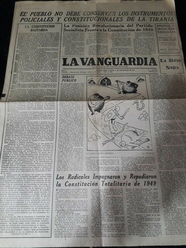 Diario La Vanguardia 1 12 1955 Socialista Perón Fangio Gatic