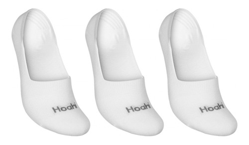 Kit 3 Pares Meia Sapatilha Hoahi Adulto Tam. 39-43 Branco-br