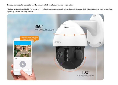 Imagen 2 de 3 de Camara Tipo Domo Wifi 360 Grados De Exterior A Prueba De Agu