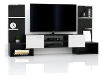 Comprar Mesa Para Lcd Led Living Rack Comedor Modular Moderno Color Negro