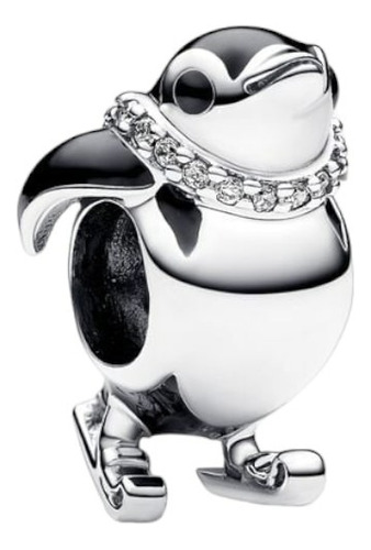 Pandora Charm Pingüino Esquiando