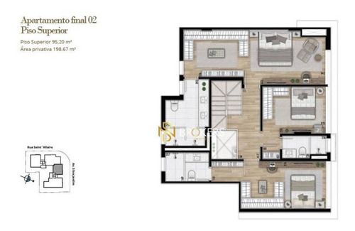 Imagem 27 de 30 de Apartamento Duplex À Venda, 256 M² Por R$ 3.549.160,00 - Batel - Curitiba/pr - Ad0032