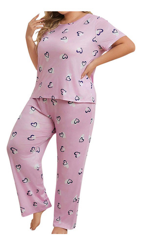 Pijama R A La Moda Para Mujer, Talla Grande, Estampado,nuevo