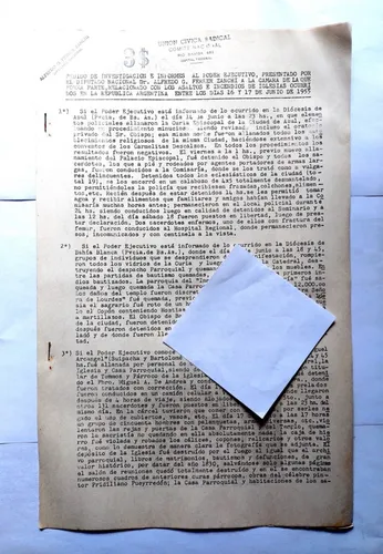 Quema De Iglesias Junio 1955 Investigación Zanchi Peron (Usado)