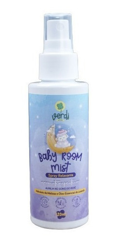 Baby Room Mist Vegano Verdi Natural Auxilia No Sono Do Bebê