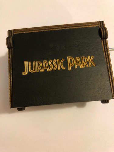 Imagen 4 de 8 de Hermosa Cajita Musical Jurassic Park Con Manivela