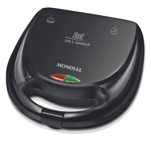 Sanduicheira E Grill Mondial 110v Tostex Elétrica Chapa Cor Preto Voltagem 110v