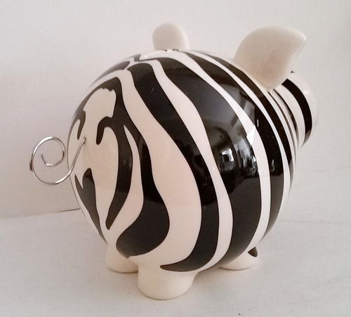 Tk0d Cofre S&p Living Oink! Zebra Money Box