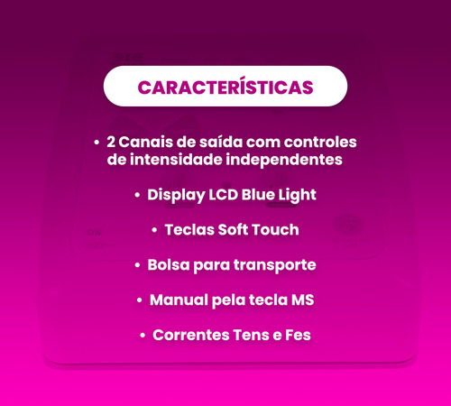 Neurodyn Iii Ibramed Novo Modelo Tens Fes Burst 02 Canais