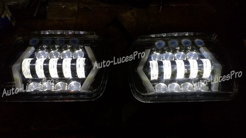 Imagen 6 de 10 de Faros De Led 7x6 Luz Baja/alta, Blanco Drl/ambar Señales