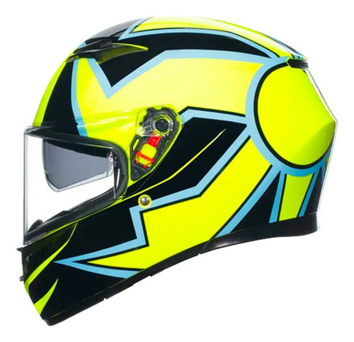 Capacete Agv K3 Phillip Island Vr46 Esportivo Moto Masculino