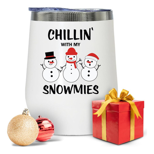 Copa De Vino De Navidad De Acero Inoxidable De Elegancia Mod