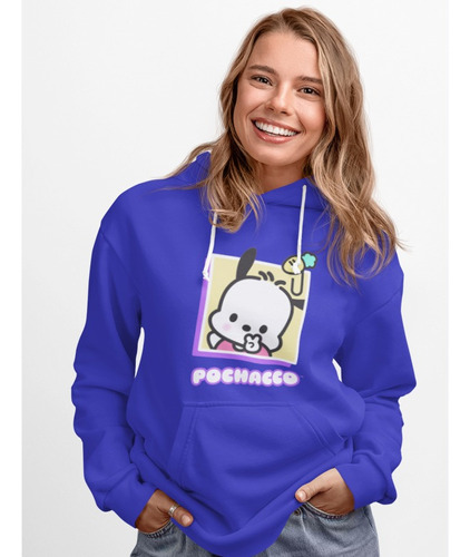 Poleron Unisex Hello Kitty Pochacco Foto Algodon Estampado