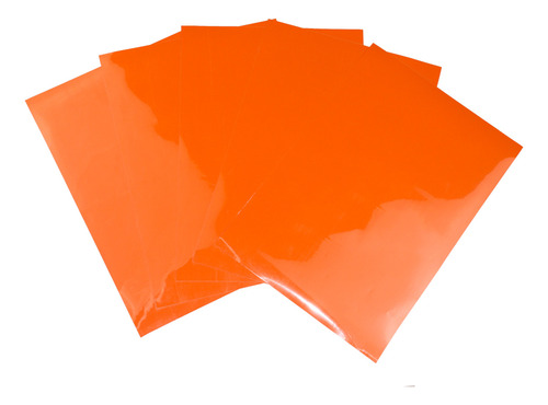 Filme De Recorte - Flex Cut Colors A3 (5 Folhas) Laranja