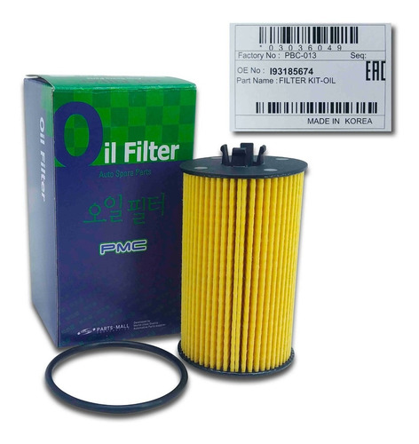 Filtro Aceite Motor Chevrolet Cruze 2011 2012 2013 Original