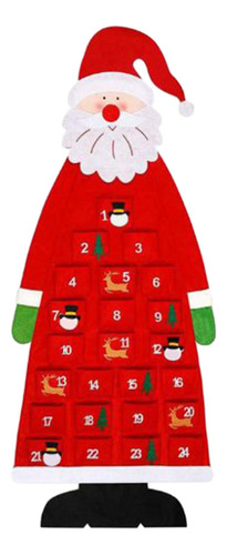 Calendario De Adviento Festivo De Papá Noel: Regalo Rojo