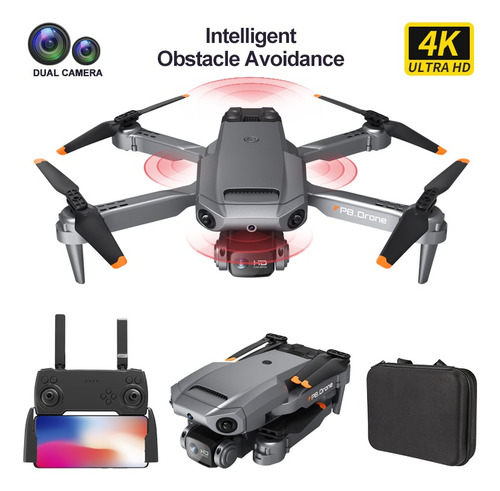 Drone Plegable Profesional Mejorado Con Cámara 4k+2 Batería