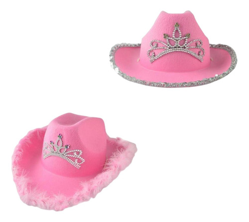 2pcs Vaquero Sombrero Salvaje West Vaquera Sombrero Para Las