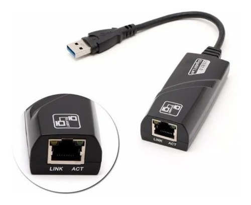 Imagem 3 de 3 de Adaptador Gigabit Rede Usb 3.0 Ethernet Note