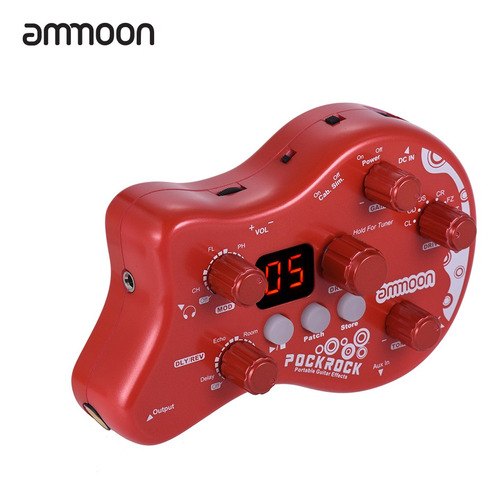 Ammoon Pockrock - Procesador De Múltiples Efectos Para Guit