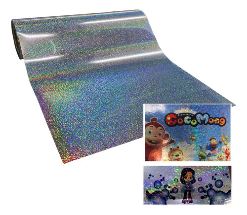 Vinilo Autoadhesivo Holográfico Sublimable Sticker Moritzu