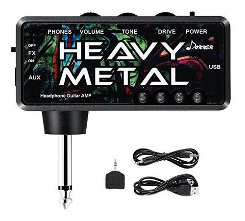 Donner Guitar Headphone Amp Heavy Metal Portable Fx Chorus M