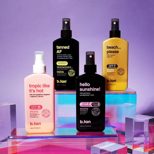 Loción Bronceadora En Aerosol B.tan Bronze Con Spf 7 250 Ml