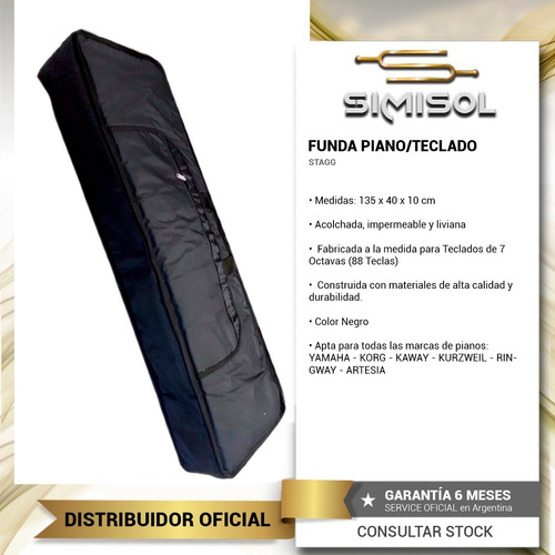 Imagen 3 de 7 de Funda Acolchada Para Piano Digital Electrico 88 Teclas Envio