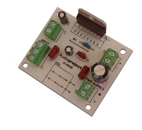 Imagen 2 de 5 de Mini Amplificador Estereo 20+20 W Alim 12 Vcc - Audioproject