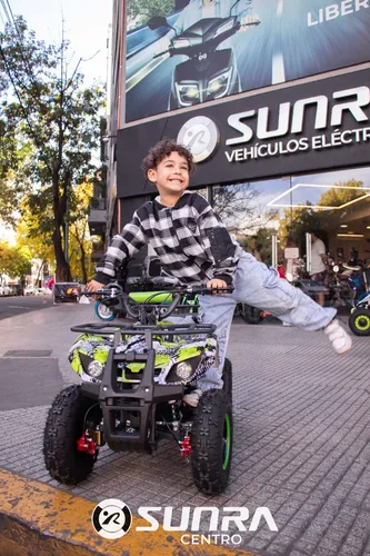 Mini Cuatri Electrico Sunra Atv 800w Niños + Casco / E