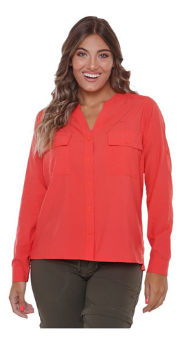 Camisa Mujer Jana Montagne Liviana Bolsillos Proteccion Uv50