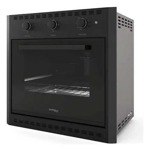 Forno Elétrico De Embutir 60 Litros Nardelli Black E60 Cor Preto