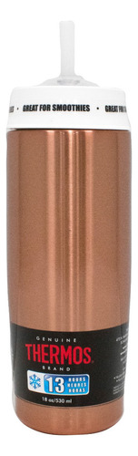 Vaso Térmico Thermos Acero Inoxidable Rose Gold Frío 530 Ml Liso