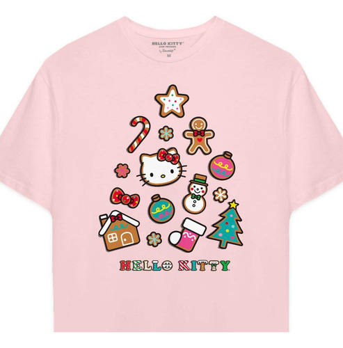 Playera Unisex Hello Kitty Christmas Tree